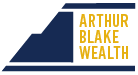 A blue and yellow banner with the words " artist blank wear ".